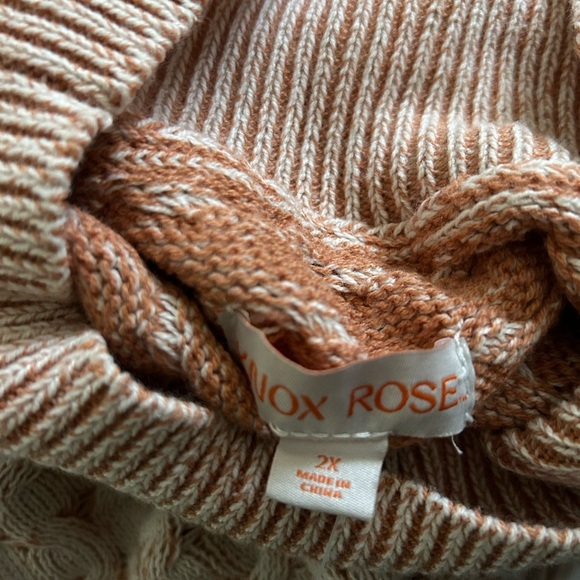 Knox Rose Cream Off-the-Shoulder Sweater with Chunky Knit - Picture 3 of 11